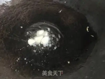 Make Pyramid, platinum mushroom fried eggs step 4
