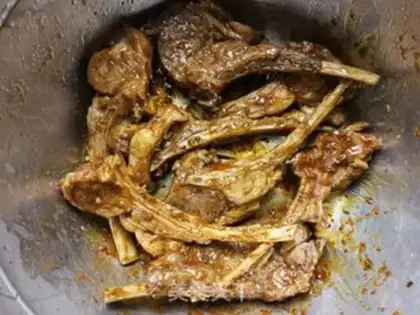Make French lamb chops step 7