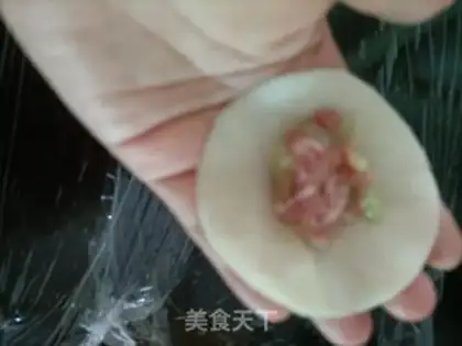Make cucumber pork dumplings step 5