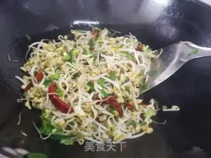 Make The green bean sprouts step 3