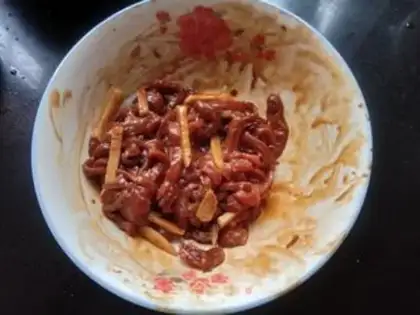 Make Pepper beef step 1
