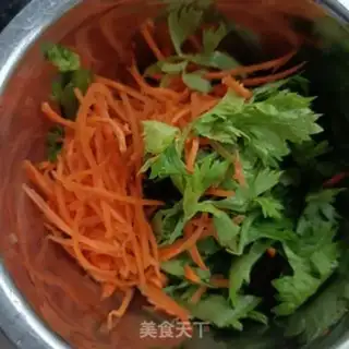 Make Celery carrots and rice step 2