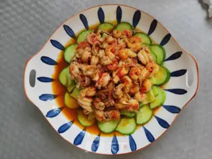 Make Crawfish cucumbers step 8