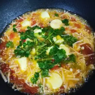Make Tofu mushroom soup step 8