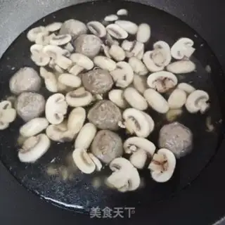 Make Meatball mushroom tofu soup step 6