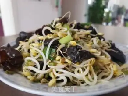 Make Green bean sprouts, black wood step 6