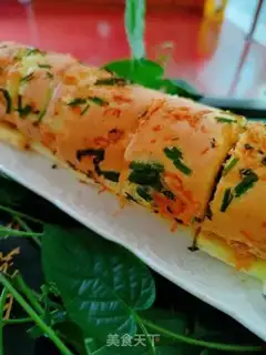 Make Onion meat pine moss cake roll step 23
