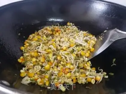 Make Green bean sprouts of corn step 3