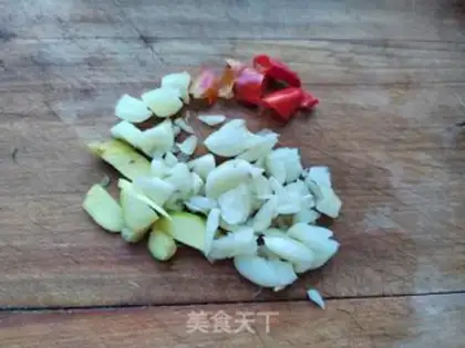 Make Dry meat, four season beans step 2