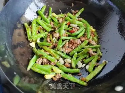 Make Dry meat, four season beans step 6