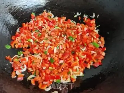 Make Shrimp skin and chili pepper step 2