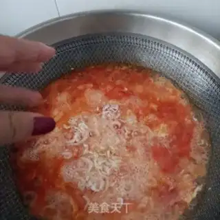 Make Shrimp and tomato egg soup step 9