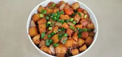Make Black pepper potato chicken step 8