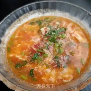 Make Shrimp and tomato egg soup step 12