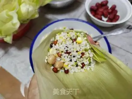 Make Corn leaf, cheesy step 7