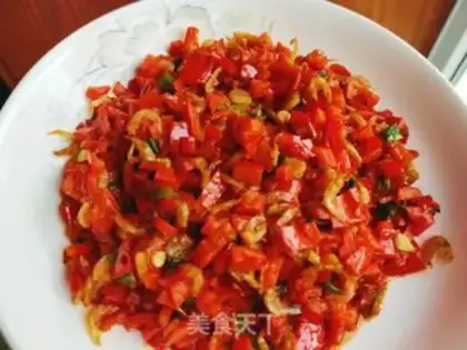 Make Shrimp skin and chili pepper step 8