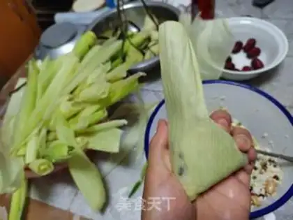 Make Corn leaf, cheesy step 8