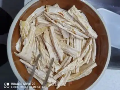 Make Meat-foamed bamboo step 1
