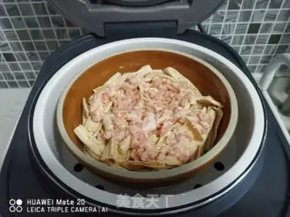 Make Meat-foamed bamboo step 3