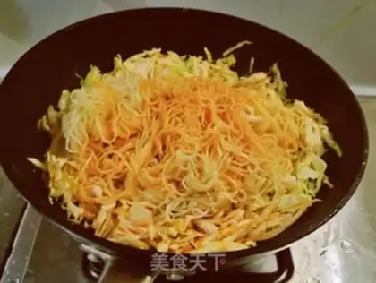 Make Three fresh noodles step 8