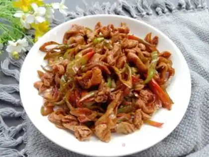Make Chili fried intestines step 6