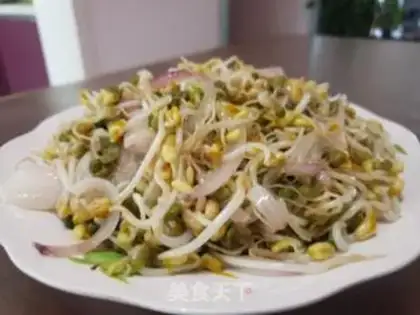 Make Green bean sprouts onions step 3