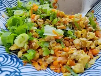 Make cucumber eggs and carrot dumplings step 5