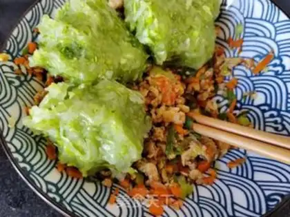 Make cucumber eggs and carrot dumplings step 6