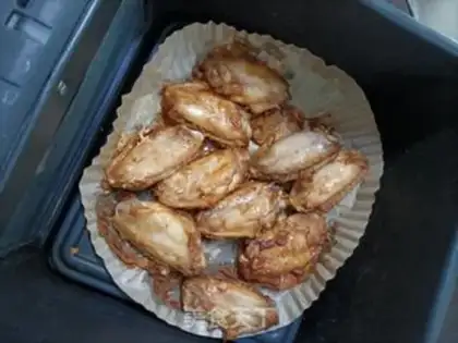 Make Air-cooked chicken wings step 5
