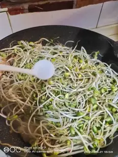 Make Five-flower sprouts step 3