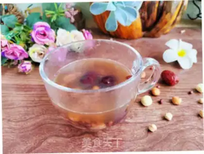 Make ♪ Hawk Bean Three Red Lotus soup ♪ step 2