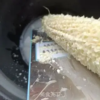 Make Fresh corn congee step 1