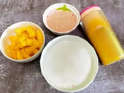 Make Coconut mango Simirou step 5