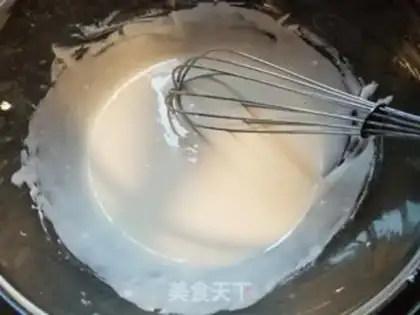 Make Milk eggcake step 1