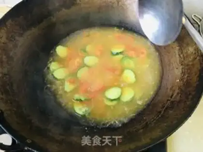 Make Tomato egg soup step 1