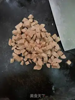 Make Corn and ham step 1