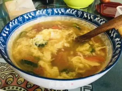 Make Tomato egg soup step 5