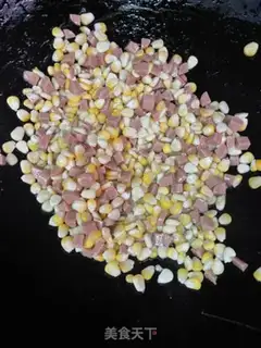 Make Corn and ham step 3
