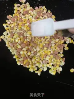 Make Corn and ham step 4