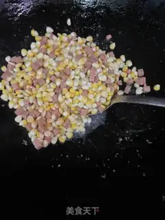 Make Corn and ham step 5