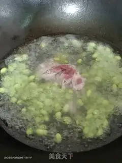 Make Skinny green bean liver soup step 2