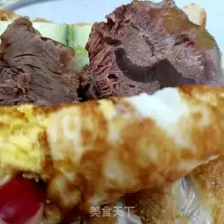 Make Beef cucumber sandwich step 7