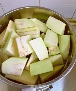 Make Meat and eggplant step 1