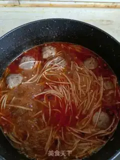 Make Hot pot meatballs step 5