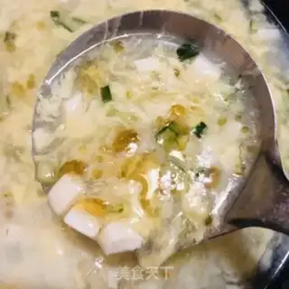 Make cucumber tofu egg soup step 3