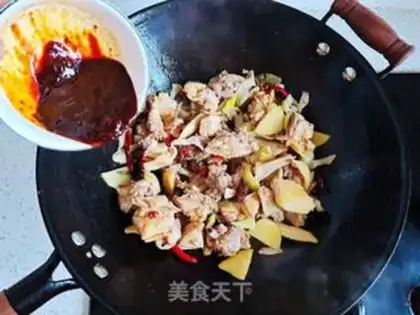 Make Homemade potato chicken step 4