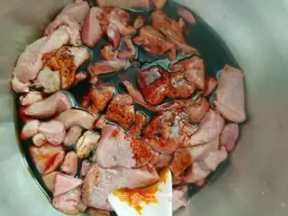 Make Paprika fried liver step 3