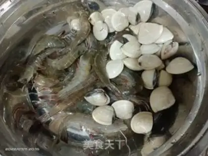 Make Shrimp congee step 0