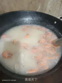 Make Shrimp congee step 4