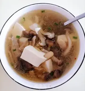 Make Crab mushroom tofu soup step 8